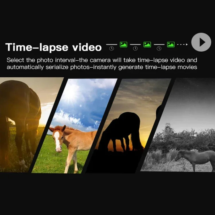 H8201 Câmara Infravermelha de Dupla Lente 4K 32MP HD Visão Noturna Monitorização de Animais Câmara de Campo ao Ar Livre, H8201