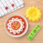 Conjunto de 4 peças de molde DIY para arroz sushi em forma de coelho e golfinho