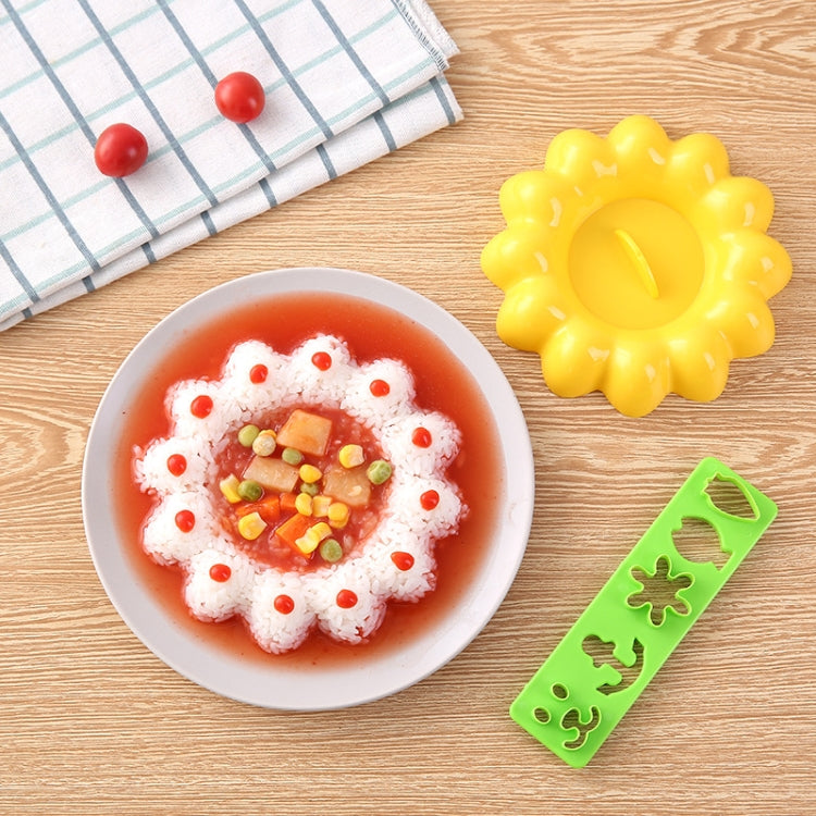 Conjunto de 4 peças de molde DIY para arroz sushi em forma de coelho e golfinho