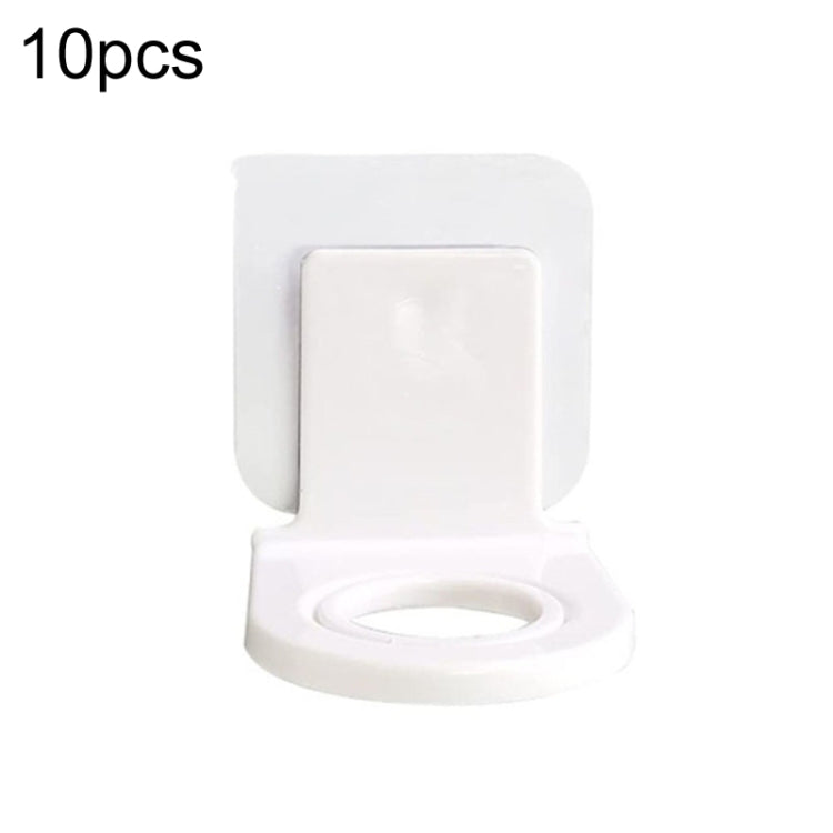 10pcs Prateleira Suspensa para Champô e Gel de Duche para Casa de Banho Sem Perfuração, Modelo Transparente, Modelo Prateado com Desenho