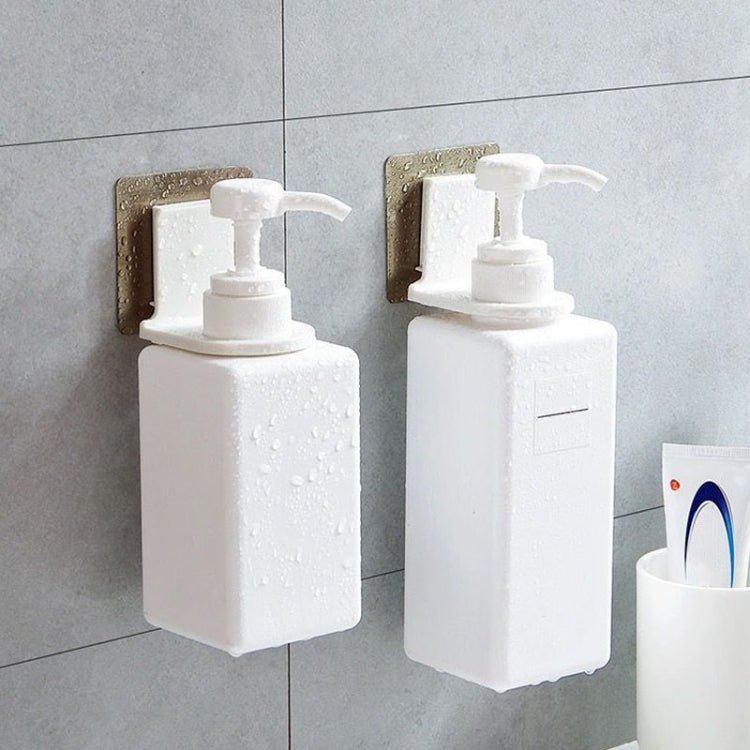 10pcs Prateleira Suspensa para Champô e Gel de Duche para Casa de Banho Sem Perfuração, Modelo Transparente, Modelo Prateado com Desenho