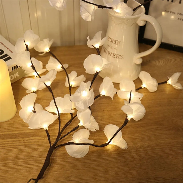 Candeeiro de Vaso com Lustre de Orquídea Borboleta para Decoração de Quarto e Sala