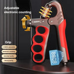 Fortalecedor de Pegada Ajustável 5-100kg Exercitador de Músculos do Braço, Contador Eletrónico Laranja, Contador Eletrónico Vermelho, Contador Eletrónico Cinzento, Contador Mecânico Laranja, Contador Mecânico Vermelho, Contador Mecânico Cinzento