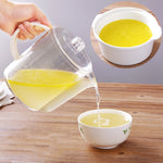 Armador de gordura para cozinha, chaleira para sopa com filtro, separador de gordura, copo filtro, 1500ml