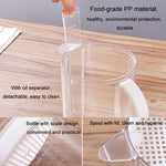 Armador de gordura para cozinha, chaleira para sopa com filtro, separador de gordura, copo filtro, 1500ml