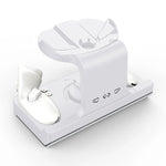 Base de Carregamento para Headset Meta Quest 3 com Luzes Dazzle, Suporte de Carregamento VR Grip, Branco, Preto