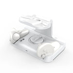 Base de Carregamento para Headset Meta Quest 3 com Luzes Dazzle, Suporte de Carregamento VR Grip, Branco, Preto