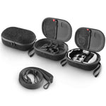 Bolsa Portátil Anti-queda e Anti-riscos JYS-MQ018 para Armazenamento de Óculos VR Apple Vision Pro / Meta Quest 3, Preto, Cinzento