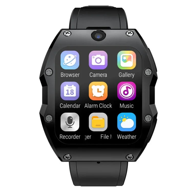 LOKMAT Appllp 3 Max Smartwatch Desportivo à Prova de Água com Ecrã de 2,02 polegadas, Cartão Plug 4G, Chamada, SOS