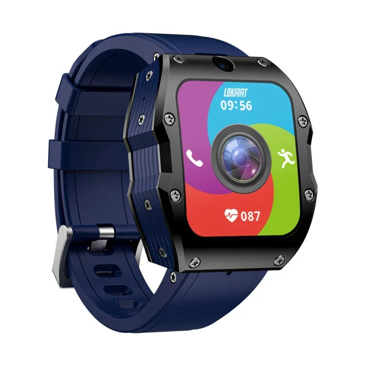 LOKMAT Appllp 3 Max Smartwatch Desportivo à Prova de Água com Ecrã de 2,02 polegadas, Cartão Plug 4G, Chamada, SOS