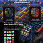 LOKMAT Appllp 3 Max Smartwatch Desportivo à Prova de Água com Ecrã de 2,02 polegadas, Cartão Plug 4G, Chamada, SOS