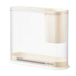 Suporte de Armazenamento de Cozinha Estilo Creme para Facas e Tábua de Cortar, Suporte para Tampa de Panela, Suporte para Facas, 2 em 1
