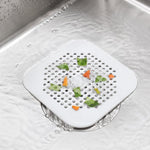 Tapete para Ralo de Chão com Ventosa para Cozinha e Casa de Banho, Filtro Anti-Entupimento para Cabelos, Tampões para Ralo de Esgoto