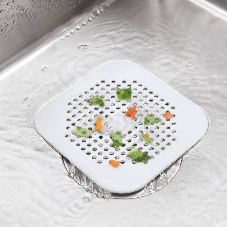 Tapete para Ralo de Chão com Ventosa para Cozinha e Casa de Banho, Filtro Anti-Entupimento para Cabelos, Tampões para Ralo de Esgoto