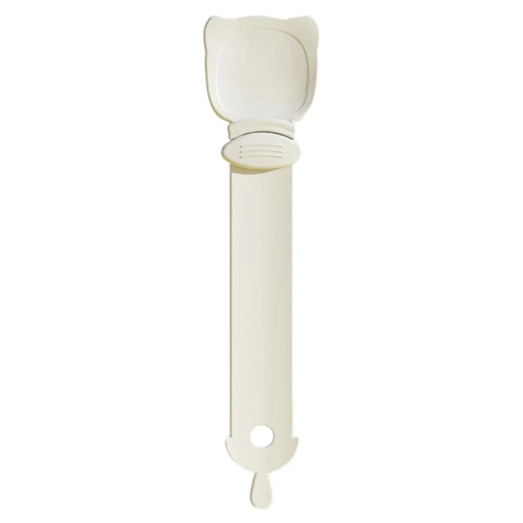 Alimentador para Gatos Espremedor de Tiras para Gatos Colher para Alimentação de Petiscos e Carne Picada, Laranja, Verde, Bege