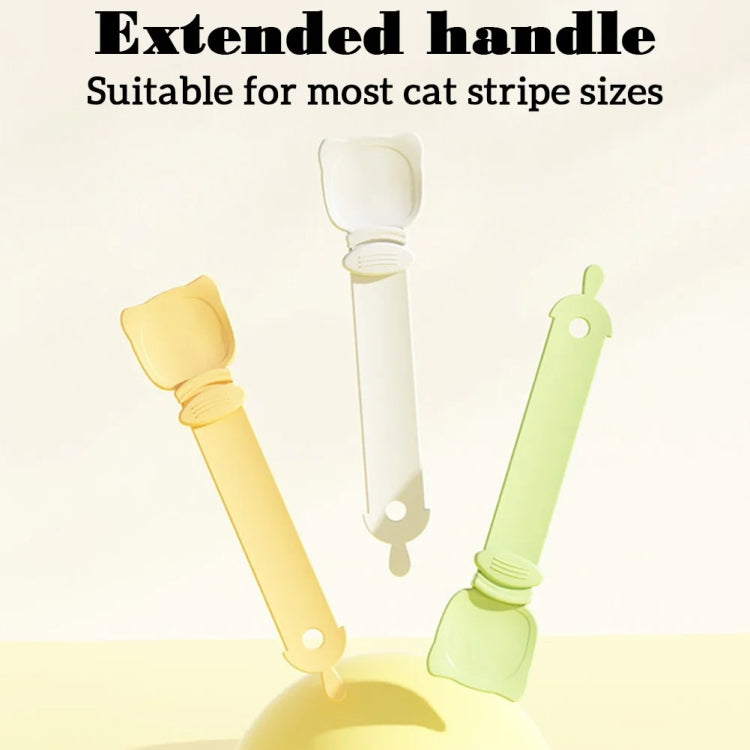 Alimentador para Gatos Espremedor de Tiras para Gatos Colher para Alimentação de Petiscos e Carne Picada, Laranja, Verde, Bege