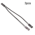 3pcs Terminal de Fio DuPont Cabo de Ligação DuPont 2.54 2Pin 1 Para 2 Fios Uma Fêmea Para Dois Machos, 10cm