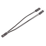 3pcs Terminal de Fio DuPont Cabo de Ligação DuPont 2.54 2Pin 1 Para 2 Fios Uma Fêmea Para Dois Machos, 10cm