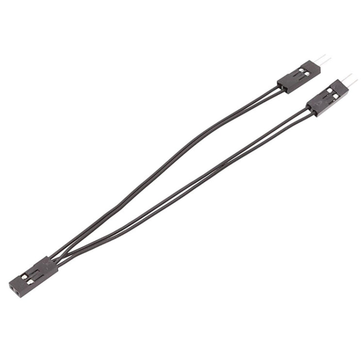 3pcs Terminal de Fio DuPont Cabo de Ligação DuPont 2.54 2Pin 1 Para 2 Fios Uma Fêmea Para Dois Machos, 10cm