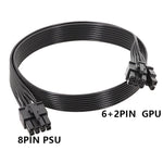 Para Corsair Cabo Plano 18AWG Cabo do Módulo de Energia Cabo do Módulo da Placa Gráfica 8Pin Para 8Pin 6+2, 50cm Para Corsair, 60cm Para Corsair