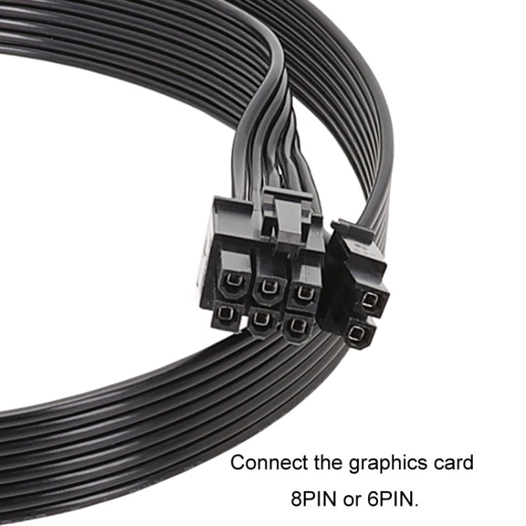 Para Corsair Cabo Plano 18AWG Cabo do Módulo de Energia Cabo do Módulo da Placa Gráfica 8Pin Para 8Pin 6+2, 50cm Para Corsair, 60cm Para Corsair
