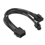Cabo Adaptador CPU 8Pin Para 8+4Pin Fonte de Alimentação Placa-Mãe Cabo de Energia do Processador, 20cm, 30cm