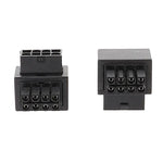 Conector de Alimentação CPU 8Pin da Placa-Mãe Interface de Direção Cabeçalho Adaptador de 90 Graus, Curvatura Positiva Tipo A, Curva Invertida Tipo B