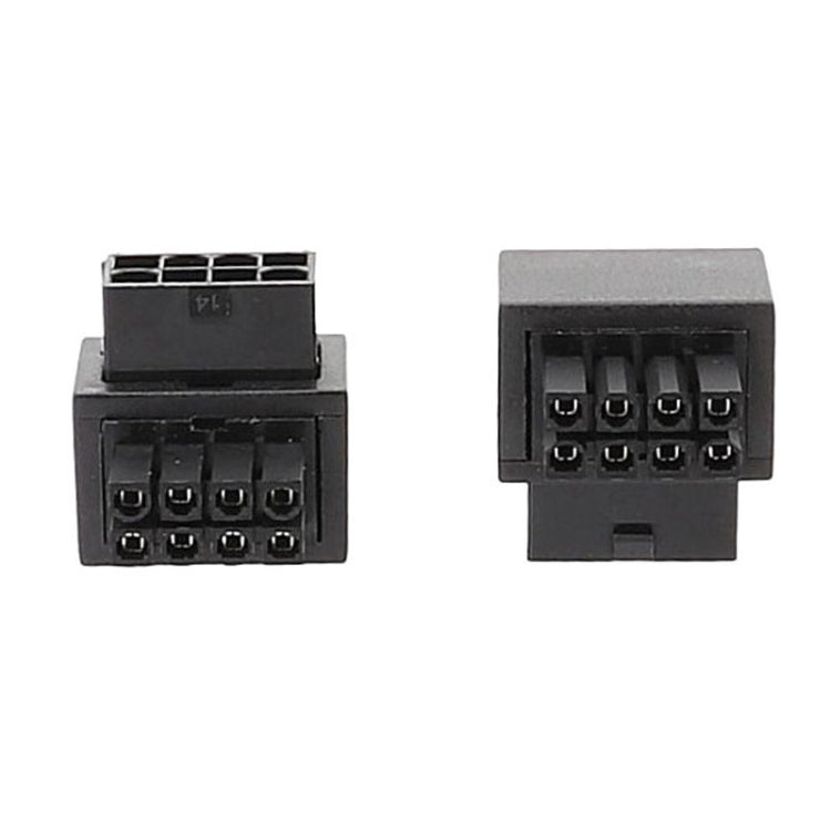 Conector de Alimentação CPU 8Pin da Placa-Mãe Interface de Direção Cabeçalho Adaptador de 90 Graus, Curvatura Positiva Tipo A, Curva Invertida Tipo B