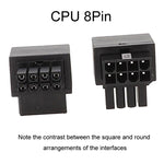 Conector de Alimentação CPU 8Pin da Placa-Mãe Interface de Direção Cabeçalho Adaptador de 90 Graus, Curvatura Positiva Tipo A, Curva Invertida Tipo B