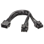 Cabo de Energia para Placa Gráfica 8P Fêmea Para Duplo 6+2Pin Macho Cabo Adaptador de Energia 8P Para Duplo 8P 1 Para 2, 8P Fêmea Para Duplo 6+2Pin Macho