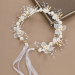 Faixas de Cabelo com Coroa de Flores da Floresta para Aniversário e Performance