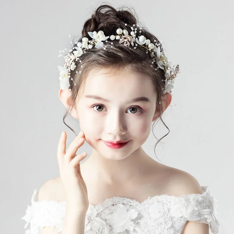 Faixas de Cabelo com Coroa de Flores da Floresta para Aniversário e Performance