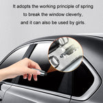 Car Glass Safety Hammer Multifunctional Emergency Escape Tool, Gray, Silver, Red, Black