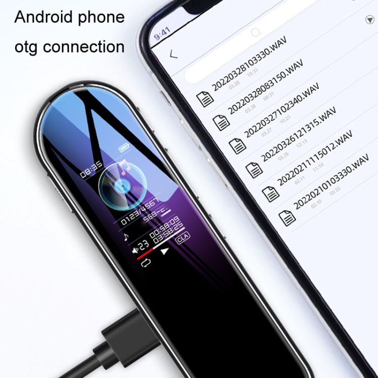 Gravador de Voz Q53 com Temporizador de Espera Ultra Longa, Cancelamento de Ruído HD, Sem Memória, 4GB, 8GB, 16GB, 32GB, 64GB, 128GB