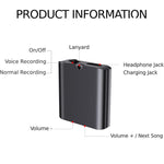 Gravador de Voz Magnético Q63 com Cancelamento de Ruído HD, Portátil, Caneta de Gravação Inteligente Ativada por Voz, 8GB, 32GB