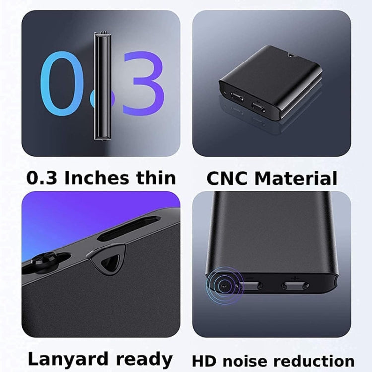 Gravador de Voz Magnético Q63 com Cancelamento de Ruído HD, Portátil, Caneta de Gravação Inteligente Ativada por Voz, 8GB, 32GB
