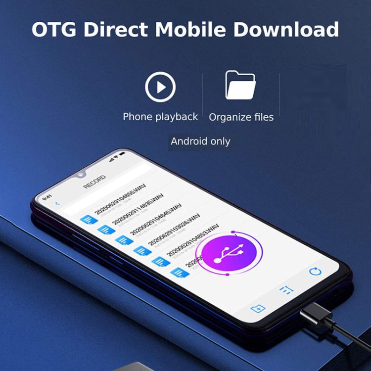 Gravador de Voz Magnético Q63 com Cancelamento de Ruído HD, Portátil, Caneta de Gravação Inteligente Ativada por Voz, 8GB, 32GB