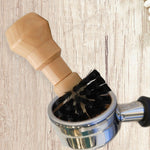 Escova de Limpeza para Pó de Café, Limpeza da Cabeça de Preparação da Máquina de Café, Pequena, Grande
