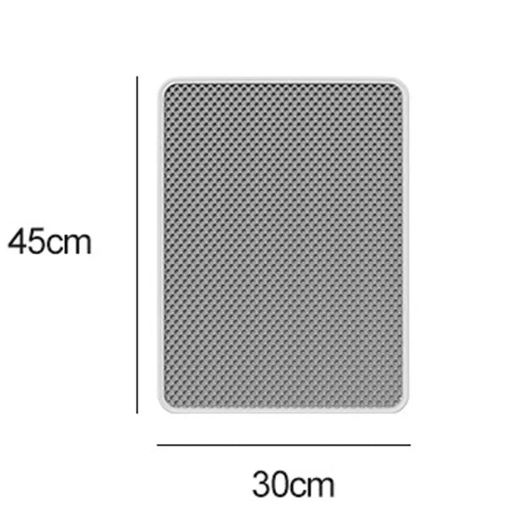 Tapete de Areia para Animais com Filtragem e Proteção Contra Salpicos, Almofadas de Cama Dupla Camada EVA, 45 x 30cm
