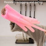 Luvas de Silicone para Lavar Louça, Luvas de Limpeza para Tarefas Domésticas Masculinas e Femininas, 160g