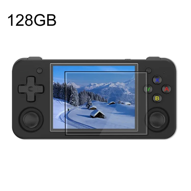Consola de Jogo Portátil ANBERNIC RG35XX H com Ecrã IPS de 3,5 Polegadas, Sistema Linux, 64GB, 64GB+128GB