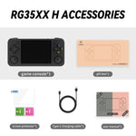 Consola de Jogo Portátil ANBERNIC RG35XX H com Ecrã IPS de 3,5 Polegadas, Sistema Linux, 64GB, 64GB+128GB
