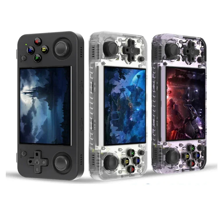 Consola de Jogo Portátil ANBERNIC RG35XX H com Ecrã IPS de 3,5 Polegadas, Sistema Linux, 64GB, 64GB+128GB