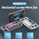 Consola de Jogo Portátil ANBERNIC RG35XX H com Ecrã IPS de 3,5 Polegadas, Sistema Linux, 64GB, 64GB+128GB