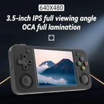 Consola de Jogo Portátil ANBERNIC RG35XX H com Ecrã IPS de 3,5 Polegadas, Sistema Linux, 64GB, 64GB+128GB