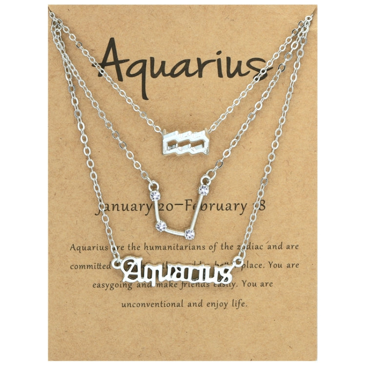 3 In 1 12 Zodiac Signs Necklace Set Retro Alphabet Symbols With Diamonds Jewelry Set, Scorpion Golden, Sagittarius Golden, Capricorn Golden, Taurus Golden, Pisces Golden, Leo Golden, Libra Golden, Cancer Golden, Aquarius Golden, Virgo Golden, Aries Gol...