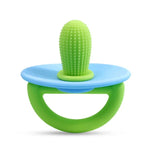 Mordedor de silicone em forma de cacto para bebé, brinquedo anti-dentição