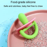 Mordedor de silicone em forma de cacto para bebé, brinquedo anti-dentição
