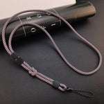 Cordão para Telemóvel Destacável de Duplo Uso com Ajuste, Corda de Pulso Anti-perda, Castanho Claro, Preto e Azul, Rosa