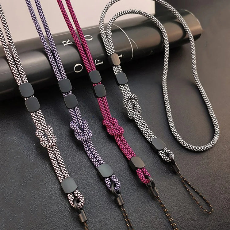 Cordão para Telemóvel Destacável de Duplo Uso com Ajuste, Corda de Pulso Anti-perda, Castanho Claro, Preto e Azul, Rosa